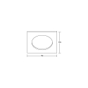 Brumberg ring MUNA MINI square, black matt