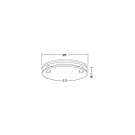 Brumberg ring MUNA MEGA with diffuser, white matt