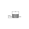 Brumberg Flush mount ring for luminaire COUPLED (BRUM-12630 /-31 /-32 /-33 /-34 /-35), round, white