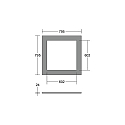 Brumberg acoustical element SILENTIUM SQUARE 79.5CM square, sage green