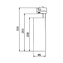 Brumberg 3-phase spot MAXI round, swivelling IP20, white 