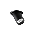 ceiling recessed luminaire TRAXX MINI swivelling, rotatable, direct IP20, black dimmable