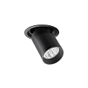 ceiling recessed luminaire TRAXX MIDI swivelling, rotatable, direct IP20, black dimmable