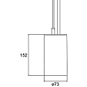 Brumberg pendant luminaire TRAXX MAXI round, switchable LED IP20, white 