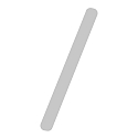 House number extension / from brushed stainless steel, height 16cm