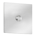 Bell plate, 7 x 7cm, IP44, stainless steel