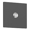 Bell plate, 10 x 10cm, IP44, powder coated stainless steel, anthracite