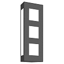 Outdoor wall luminaire 22, E27, IP44, aluminium, anthracite