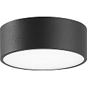 Outdoor LED wall or ceiling luminaire, IP65, round, anthracite, � 15cm