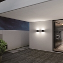 CMD Creative Metalldesign Outdoor LED wall luminaire, IP44, Up&Down, aluminium, 20W 3000K 1450lm, anthracite