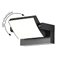 outdoor wall luminaire CCT Switch, tiltable IP54, anthracite