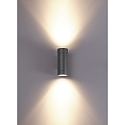 CMD Creative Metalldesign outdoor wall luminaire up / down, cylindrical GU10 IP65, anthracite
