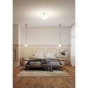 pendant luminaire ACAI 16 1 flame E27 IP20, mat, opal white dimmable