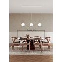 Casablanca pendant luminaire ACAI 21 3 flames E27 IP20, mat, opal white dimmable