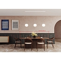 Casablanca pendant luminaire ACAI 21 3 flames E27 IP20, mat, opal white dimmable