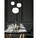 Casablanca pendant luminaire ACAI 16|21|26 3 flames, round E27 IP20, mat, opal white dimmable