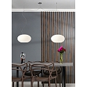 Casablanca Pendant luminaire AIH, 2x E27, IP20, white glossy