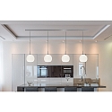 Casablanca Pendant luminaire BALL S, 4x E27, IP20, opal white matt
