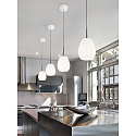 Casablanca pendant luminaire BAGAN E27 IP20, mat, opal white dimmable