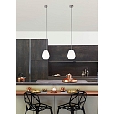 Casablanca Pendant luminaire BAGAN, E27, IP20, opal white matt