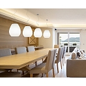 Casablanca Pendant luminaire BAGAN, E27, IP20, opal white matt