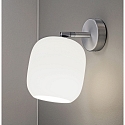 wall luminaire MUREA swivelling, rotatable E27 IP20, aluminium, mat, opal white dimmable