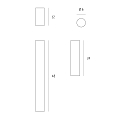 Casablanca Ceiling luminaire TUBUS, GU10, IP20
