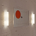 Casablanca Wall luminaire TUBO, 2x E14, IP20, opal white matt, nickel matt