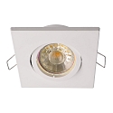 downlight ALIOTH 2 SQUARE swivelling, square, voltage constant GU5.3 IP20, white dimmable