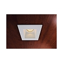 Deko-Light Recessed ceiling ring, square, voltage constant, 12V AC / DC, GU5.3 / MR16, 50W, plaster, 120x120mm