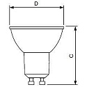 Philips Phillips lamp, MASTER VALUE LEDspot MV GU10, beam angle: 60�, 940