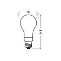 Ledvance LED lamp pear CLASSIC A 150 DIM matt E27 18W 2452lm 2700K 330� CRI 80 dimmable