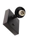 reading lamp CAN TILT SQUARE BASE MIX'N MATCH 1/3 square, with switch, without shade, cardanic swivelling GU10 IP20, black 
