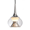  LED pendant luminaire ELENA, 5W, 2700K, 120�, klar / satin