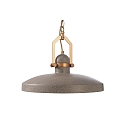 Deko-Light Concrete pendant luminaire CYGNI, � 40cm, chain suspension 150cm, E27, dark grey