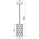 Deko-Light Pendant luminaire ASTEROPE LINEAR, E27, matt white