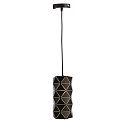 Pendant luminaire ASTEROPE LINEAR, E27, matt black