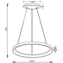 Deko-Light pendant luminaire MEROPE 60 IP20, black