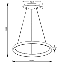 Deko-Light pendant luminaire MEROPE 80 IP20, silver