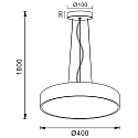 pendant luminaire MENKAR 40 IP20, white