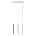 pendant luminaire SLIM 3 flames, long, UGR < 19, switchable IP20, traffic white 