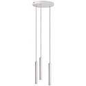 pendant luminaire SLIM 3 flames, round, UGR < 19, switchable IP20, traffic white 