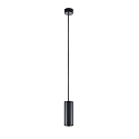 Deko-Light pendant luminaire CAN 150 down, cylindrical, direct GU10 IP20, black