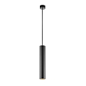 Deko-Light pendant luminaire CAN 300 down, cylindrical, direct GU10 IP20, black