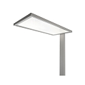 Deko-Light LED floor lamp OFFICE ONE TRANSPARENT, Up / Down, 55W 4000K 6200lm 689cd 150� / 150�, touch dimmable, silver / transparent