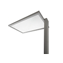 Deko-Light LED floor lamp OFFICE ONE TRANSPARENT, Up / Down, 55W 4000K 6200lm 689cd 150� / 150�, touch dimmable, silver / transparent