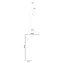Deko-Light LED floor lamp OFFICE THREE MOTION, 80W 4000K 9600lm 50�, with motion and brightness sensor, matt white