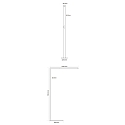 Deko-Light floor lamp OFFICE THREE MOTION CCT SWITCH up / down, for VDU workstation, with sensor, CCT Switch IP20, dark grey