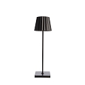 battery table lamp SHERATON II dimmable IP54, black dimmable