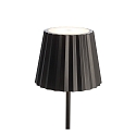 battery table lamp SHERATON II dimmable IP54, black dimmable